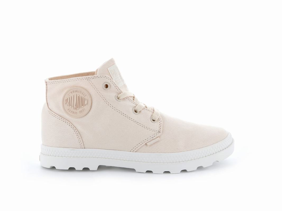 Palladium Pampa Free Canvas Womens Boots Beige Australia [KDVYMU-950]